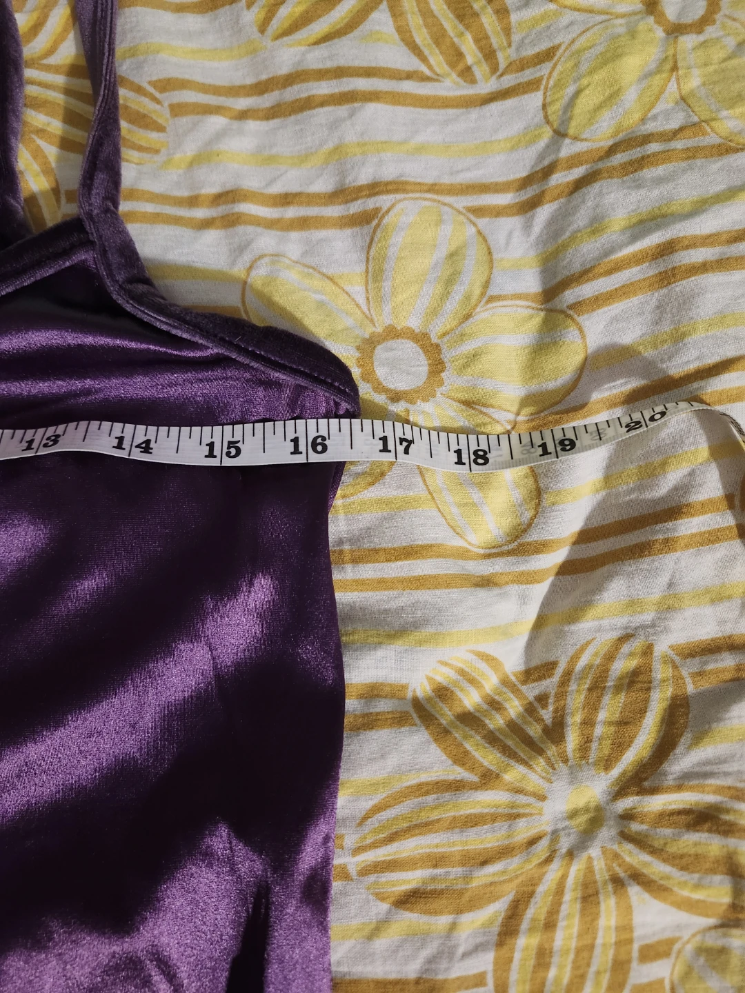 Purple mini slip with velvet straps - photo 5