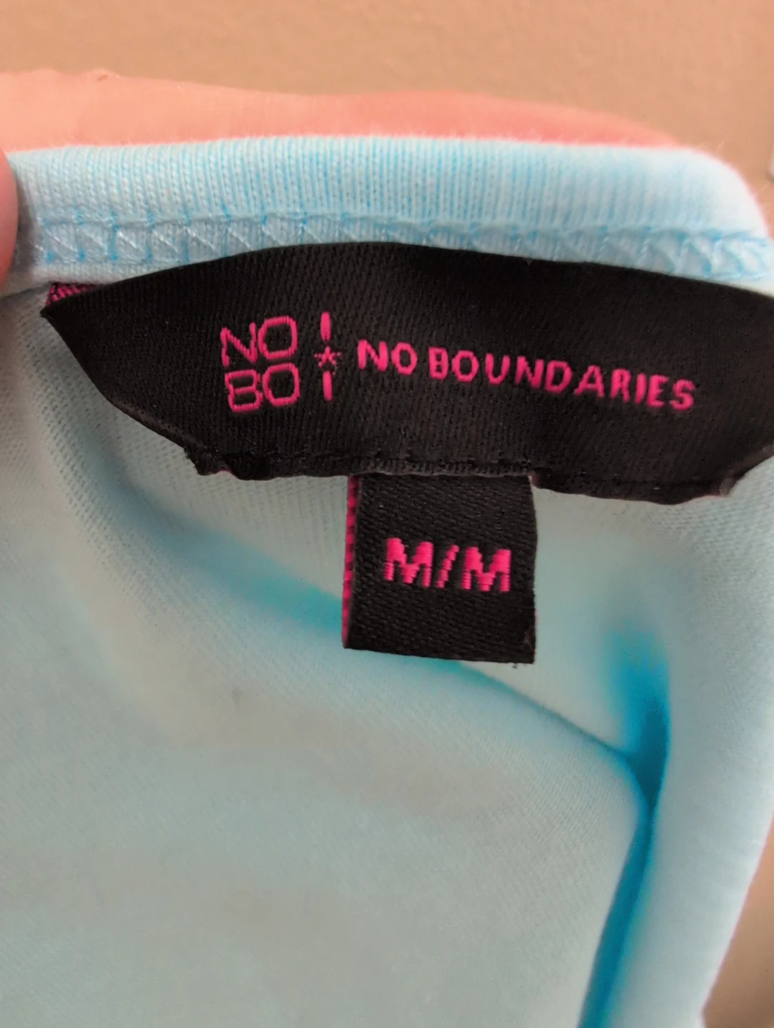 No Boundaries Blue Cotton Wrap Crop Top Size M - photo 4