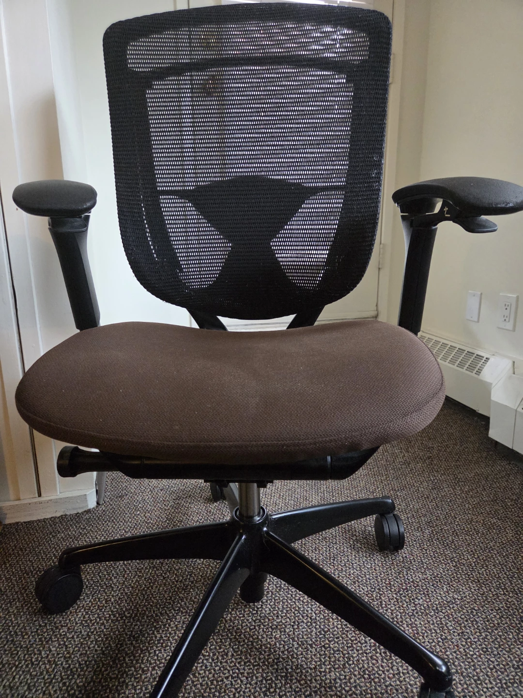 Mesh Back Office Chair - Black/Brown