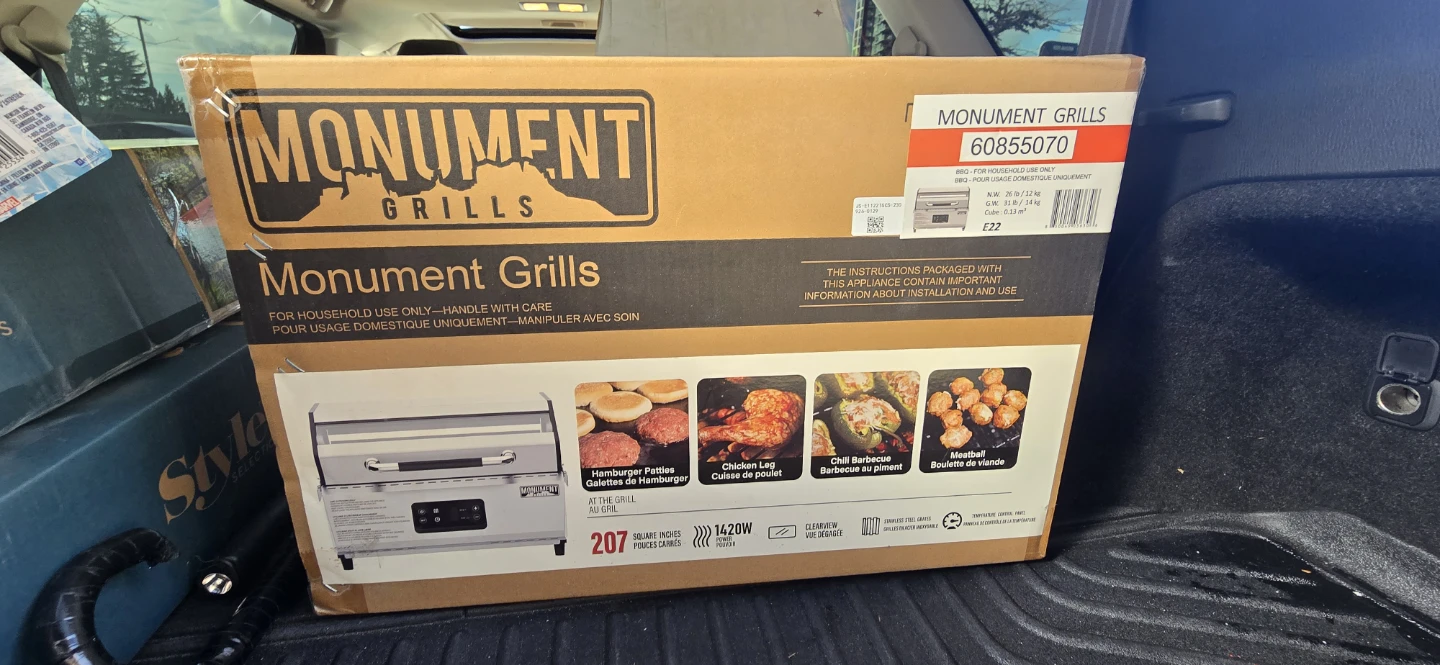 Monument Grills 207 Sq. In. Electric Grill