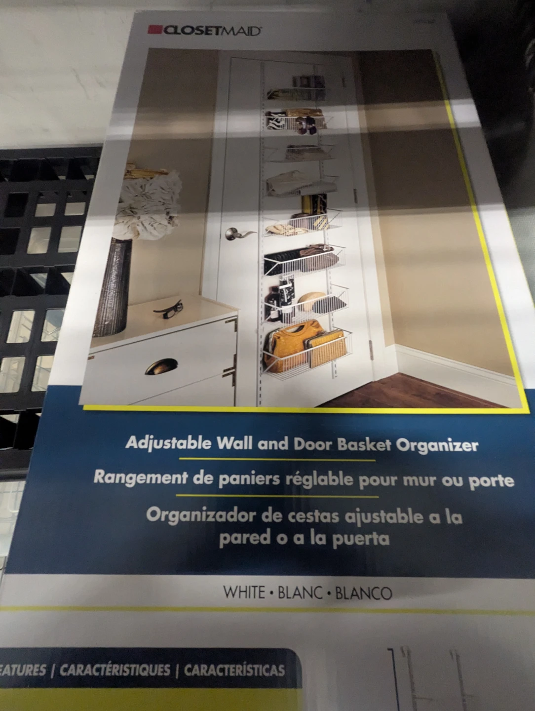 ClosetMaid Adjustable Wall and Door Basket Organizer