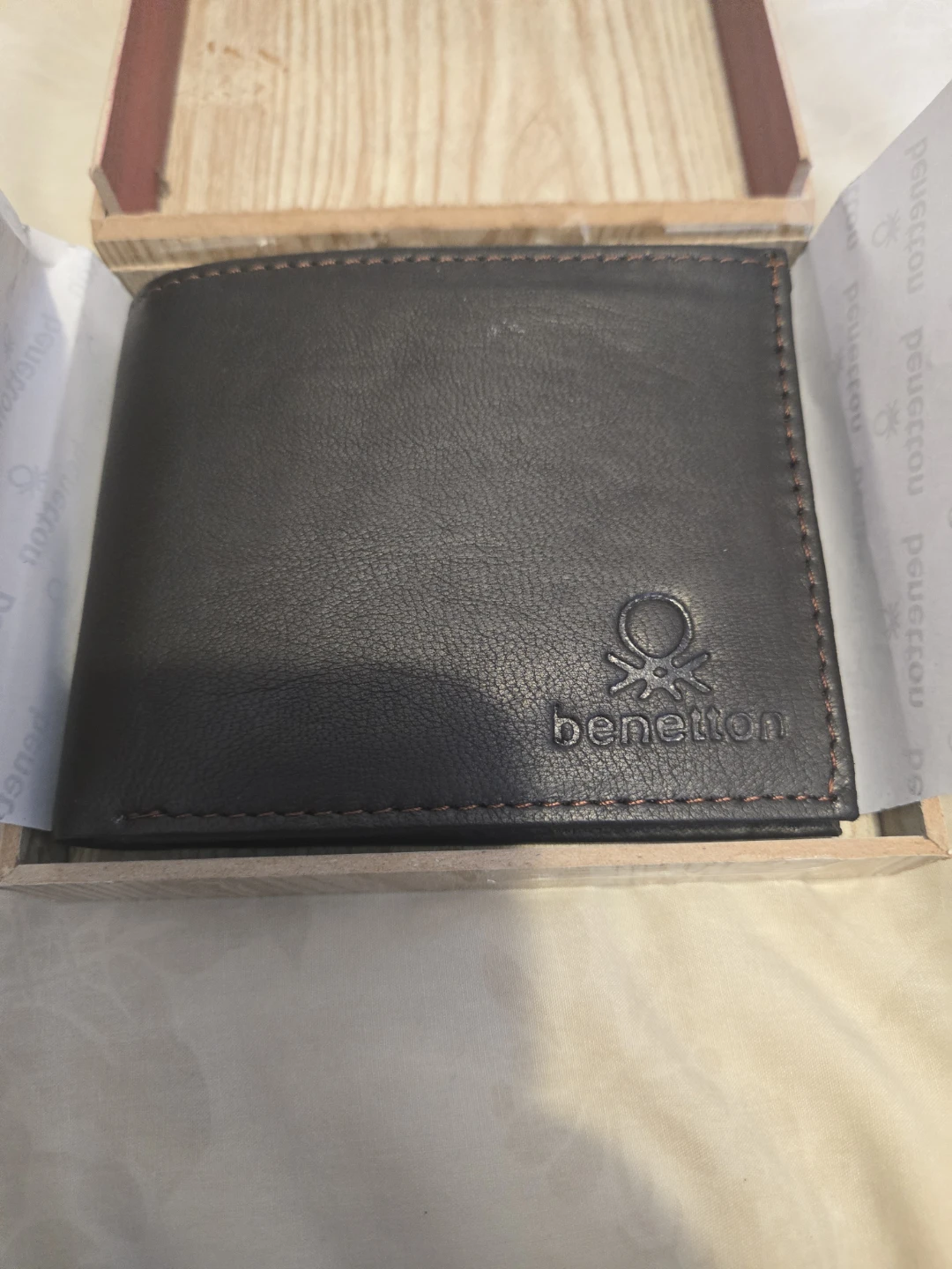 United Colors of Benetton Men's Brown Leather Wallet