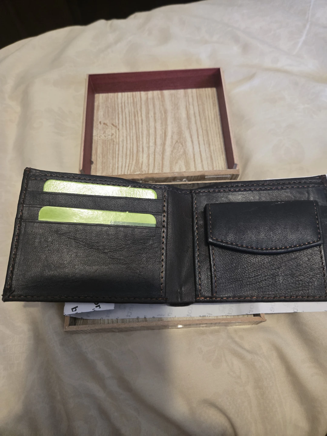 United Colors of Benetton Men's Brown Leather Wallet - photo 2
