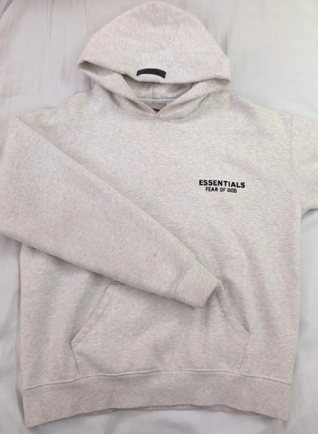 ESSENTIALS Fear of God Hoodie Light Grey