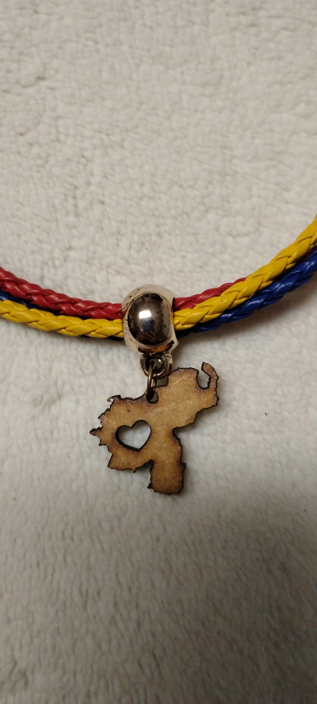Woven Cord Necklace with Venezuela Charm - photo 2