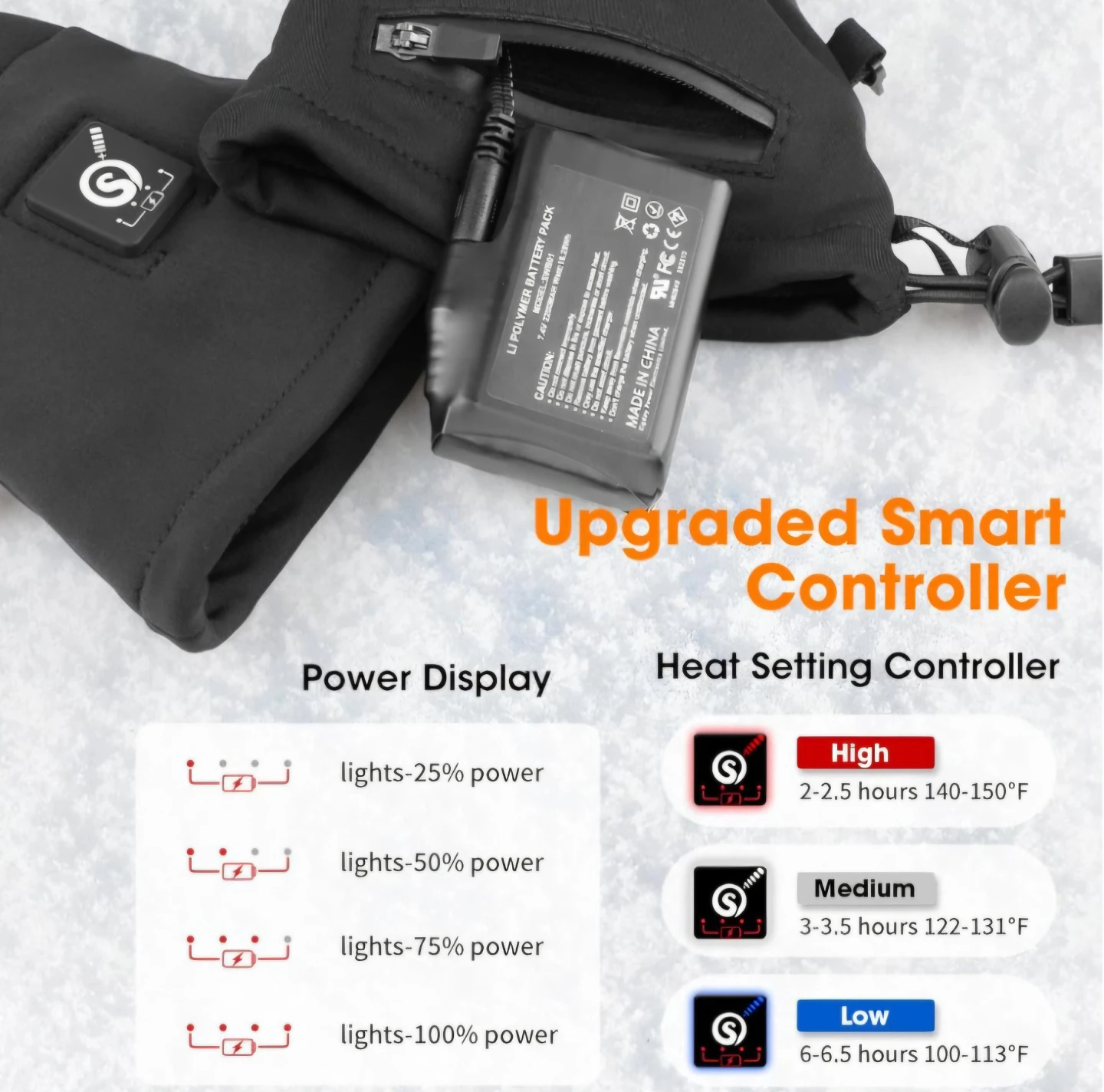 SAVIOR HEAT Upgraded Heated Gloves Liners size M/L - photo 4