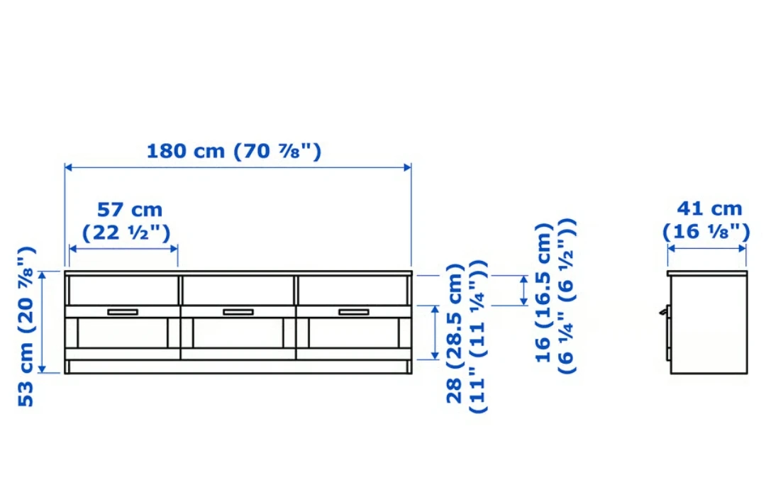 IKEA Brimnes TV Stand Media Console - photo 4