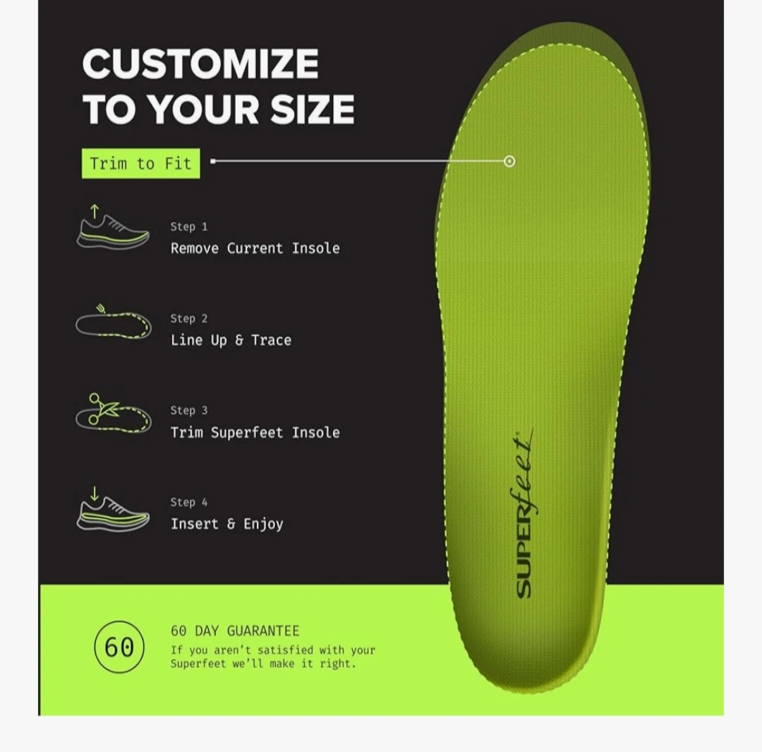 Size F(medium) Superfeet All-Purpose Wide-Fit Support Inso - photo 4