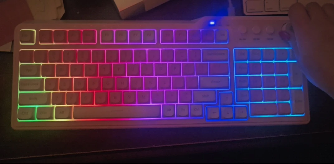 AULA F3099 Pink Mechanical Keyboard 🥕 - photo 2