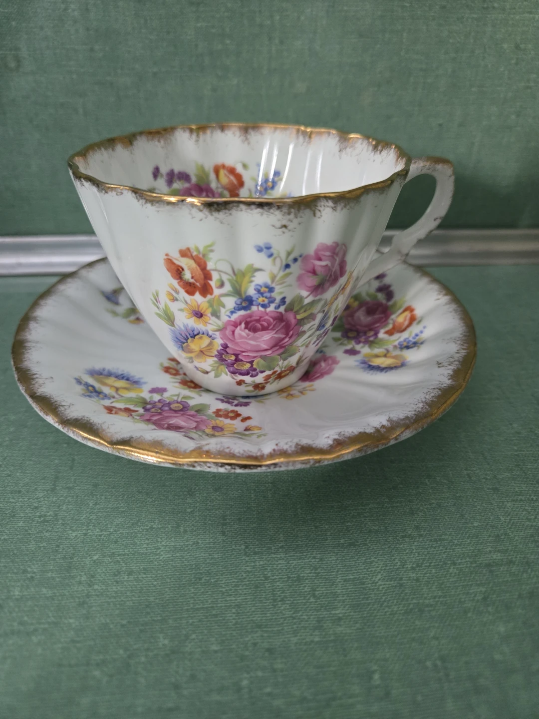 Gladstone China Tea Cup & Saucer