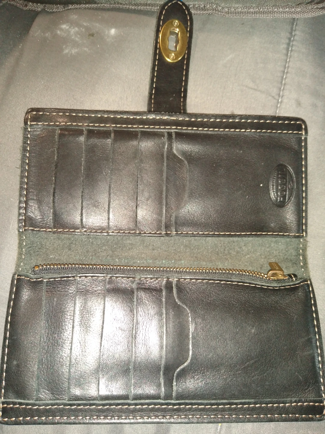 Printed leather fossil women's wallet - photo 2