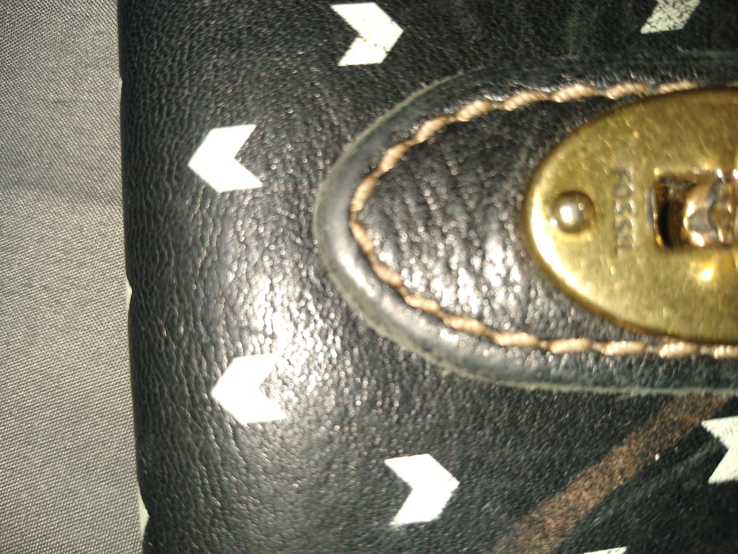 Printed leather fossil women's wallet - photo 3