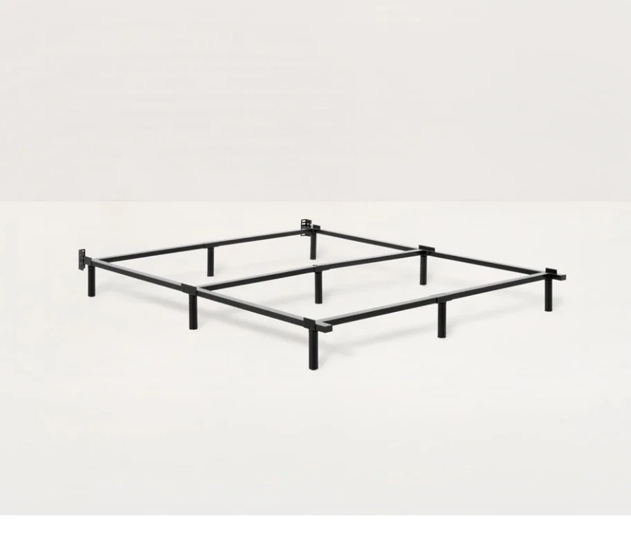 Dark Grey Fabric Bed Frame Base - photo 3