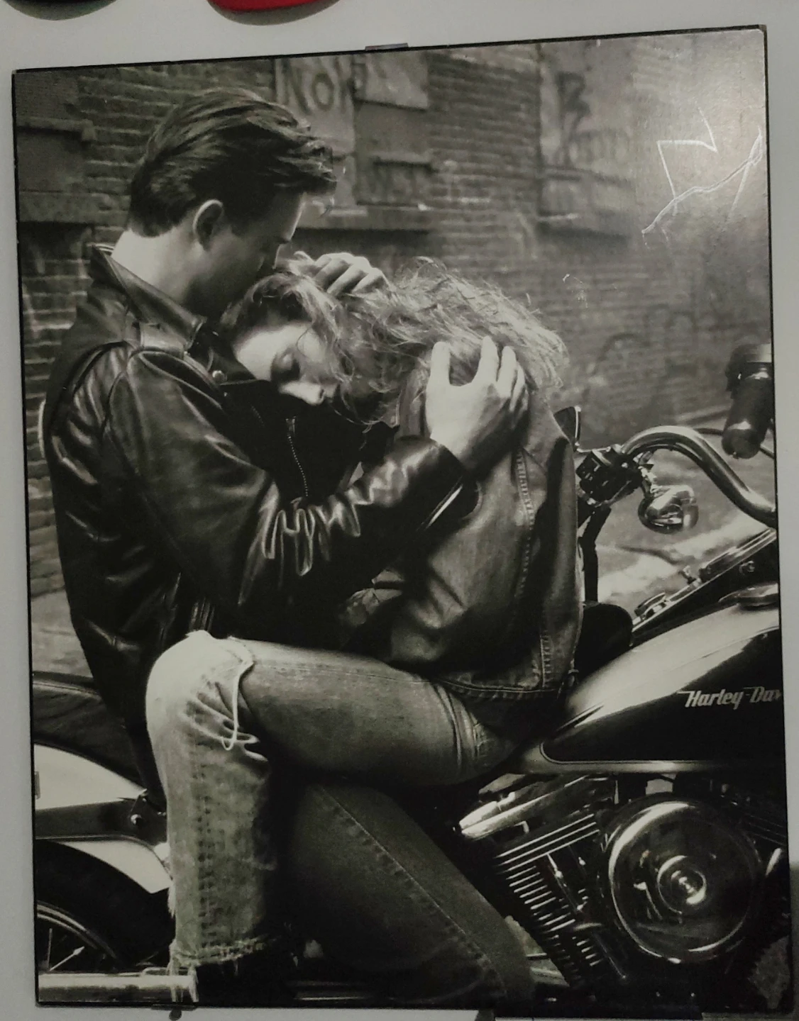 Harley-Davidson Black and White Photo Print