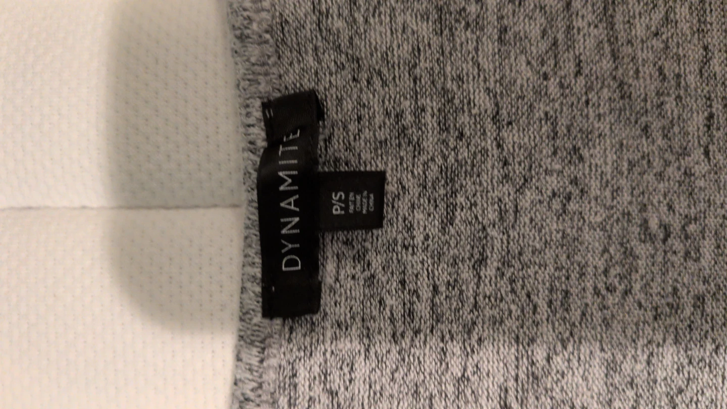 Dynamite Grey Marled Long Sleeve Top - P/S - photo 2