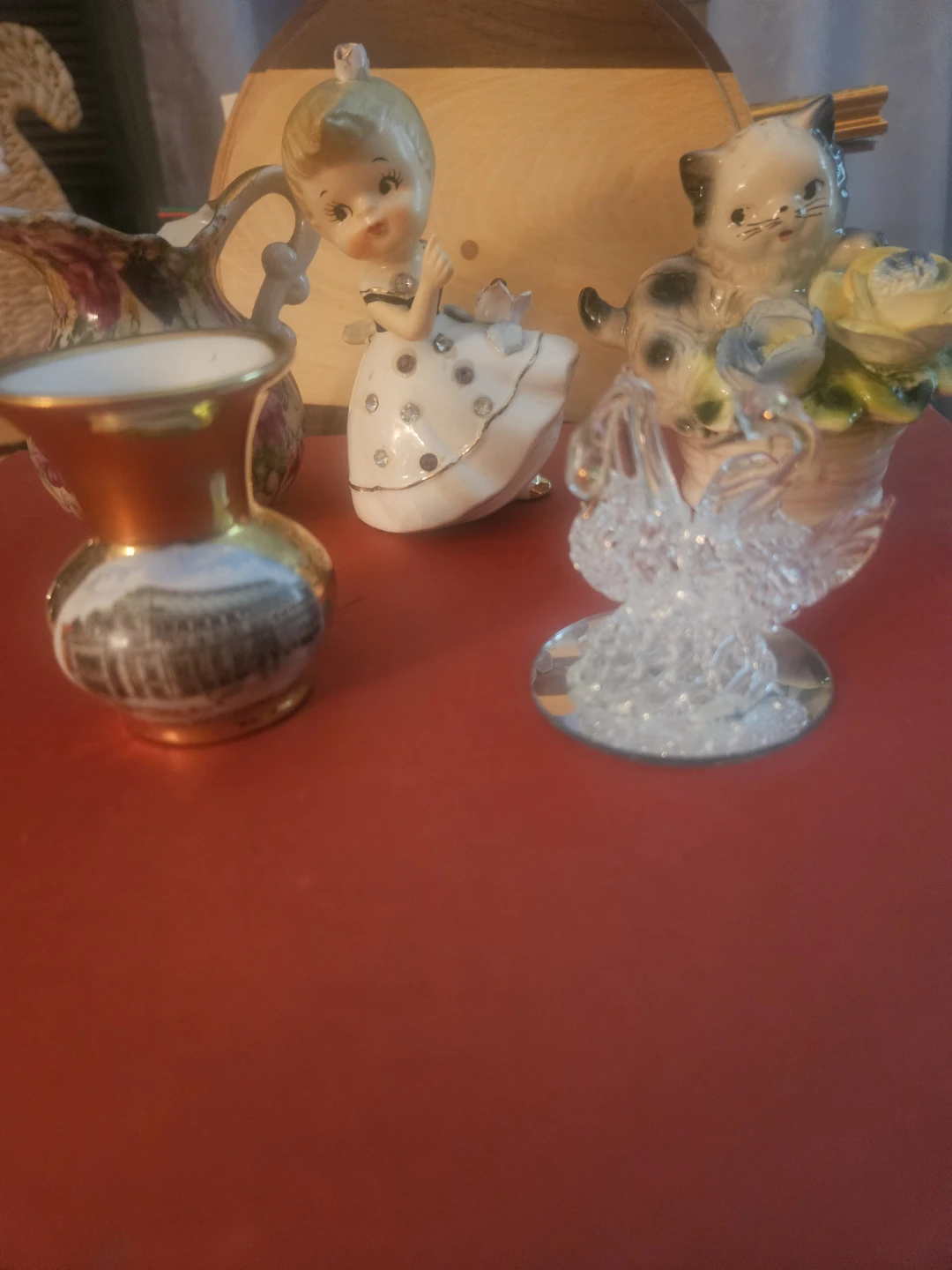 Royal Chintz Creamer Pitcher and 4 collectible figurines - photo 2