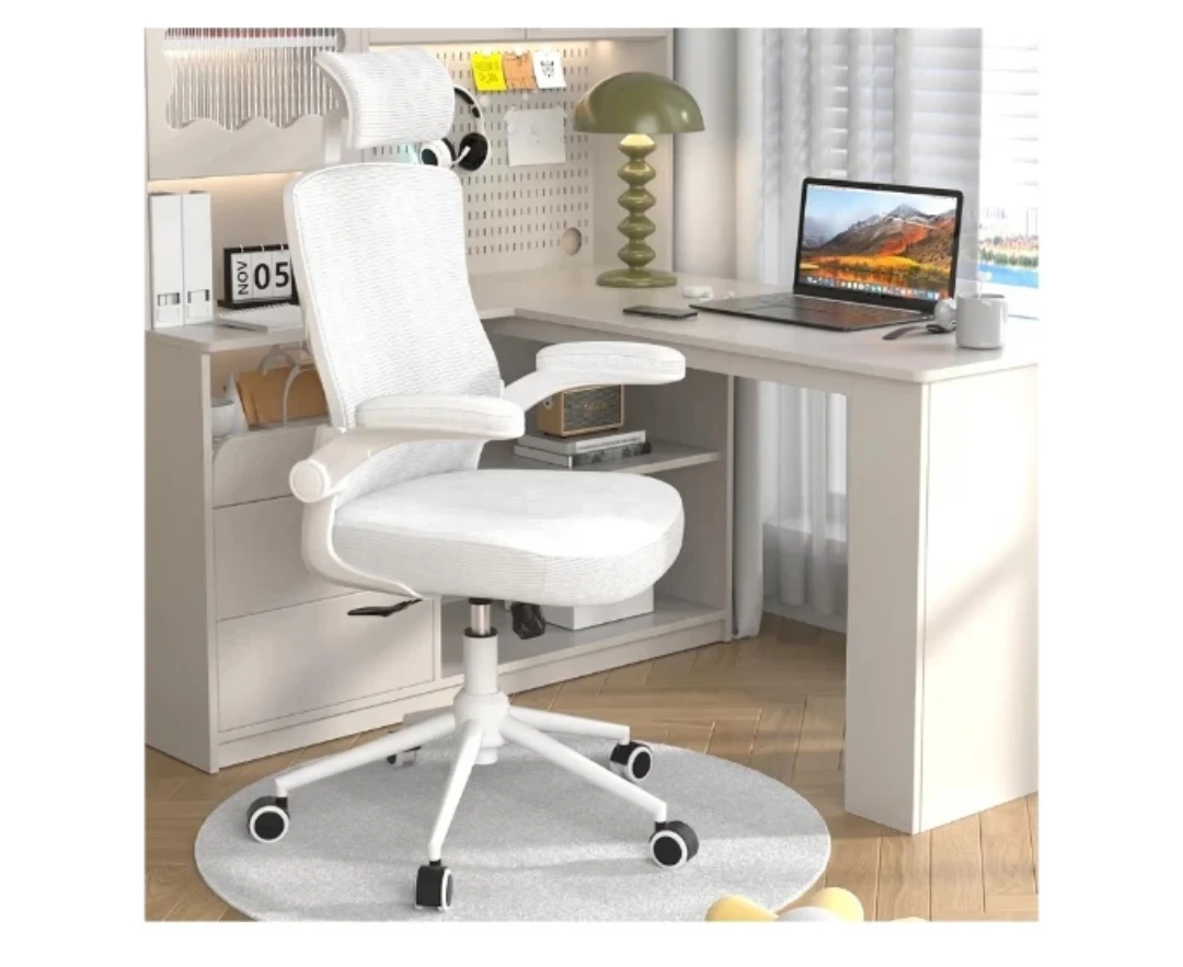 Ergonomic Office Chair - White Mesh with Lumbar Support - photo 2