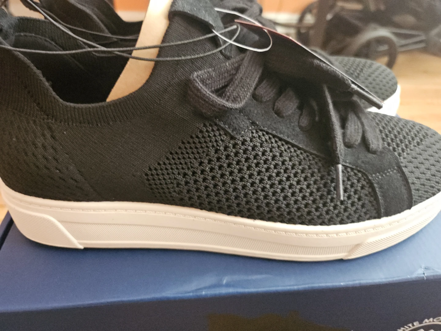 White Mountain Women's Lace Up Sneakers - Black, Size 10 - photo 2