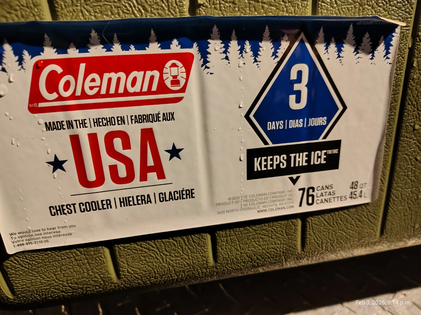 Coleman 48Q Carry Cooler *like new* - photo 2