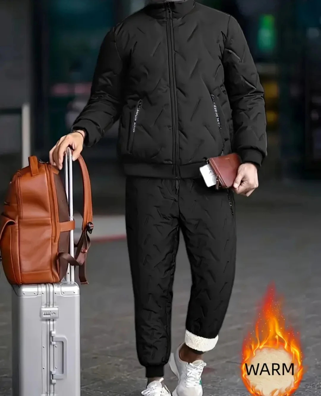 Men's Quilted Puffer Winter Set - photo 3