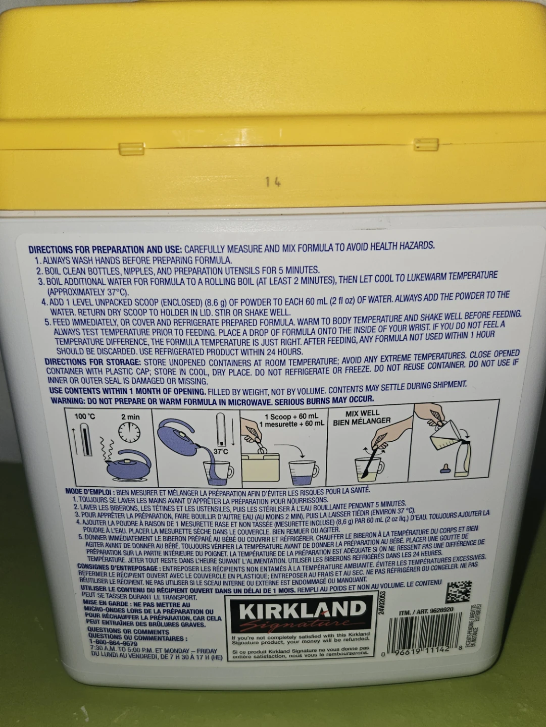 Kirkland Signature ProCare Infant Formula, 1.36 kg - photo 2