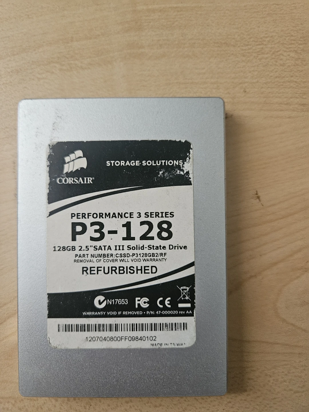 Corsair Performance 3 Series P3-128 128GB SSD