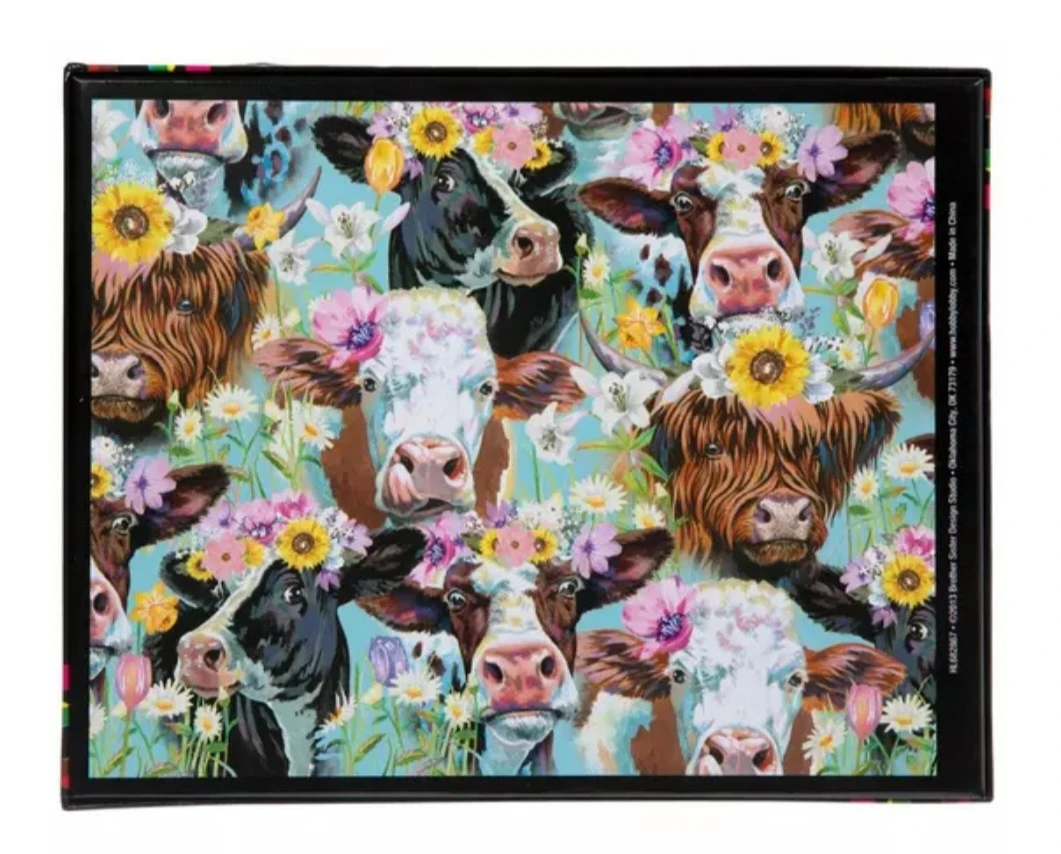 FLORAL COWS PUZZLE 🏆