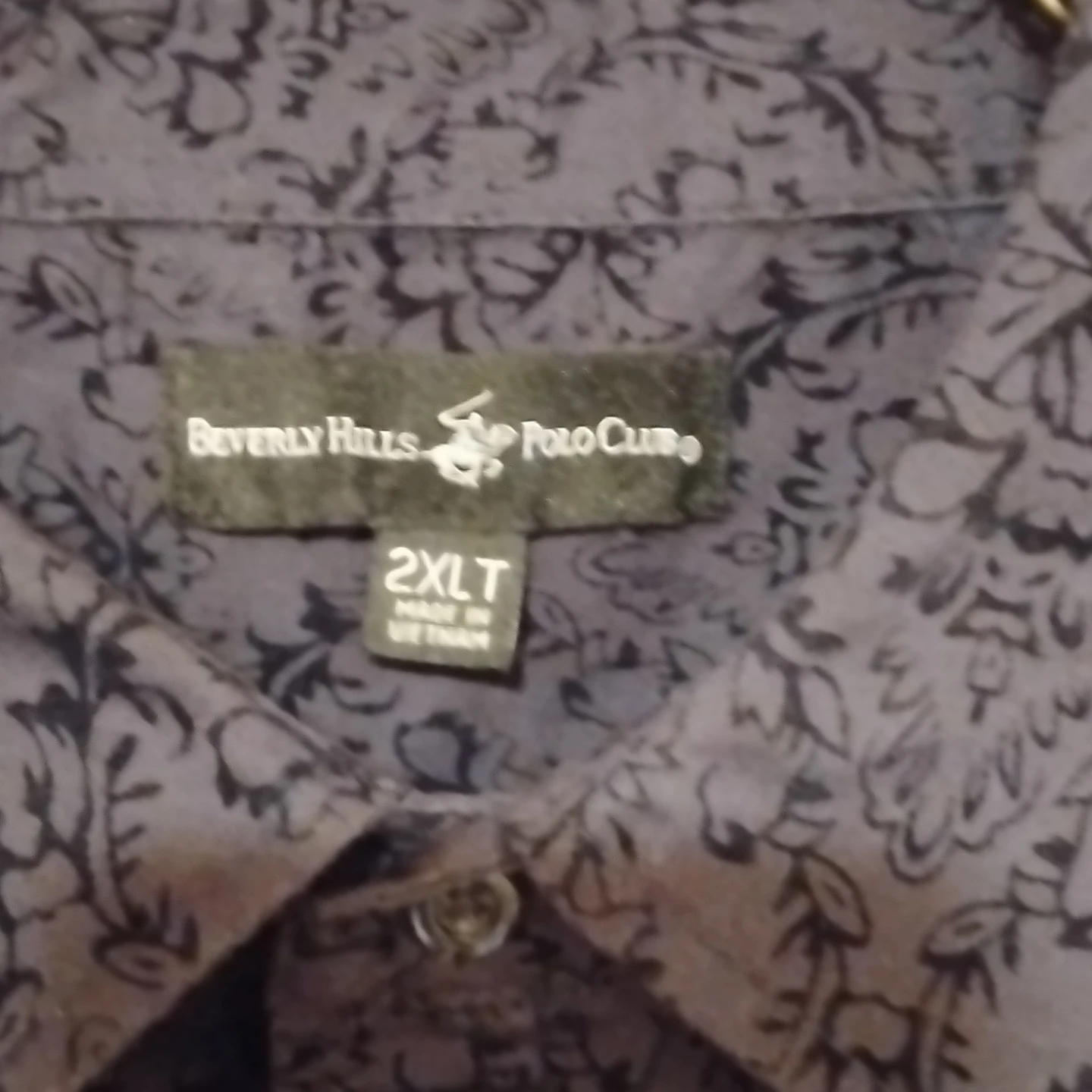 Beverly Hills Polo Club Men's 2XLT Button-Up Shirt - photo 2