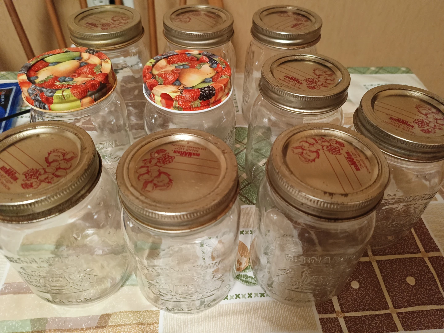 10 Bernardin Mason Jars
