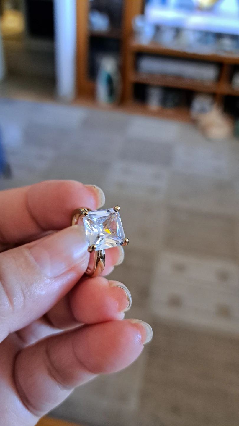 Square Cut Gem Ring - photo 2