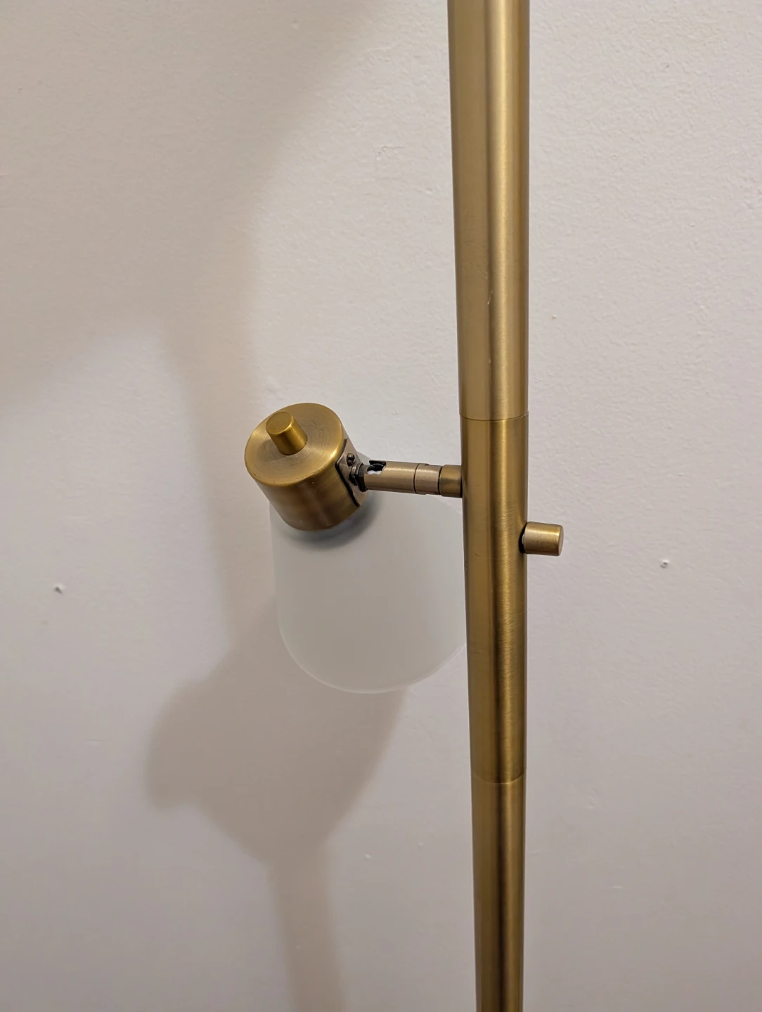 Gold Floor Lamp with Frosted Shade🥕