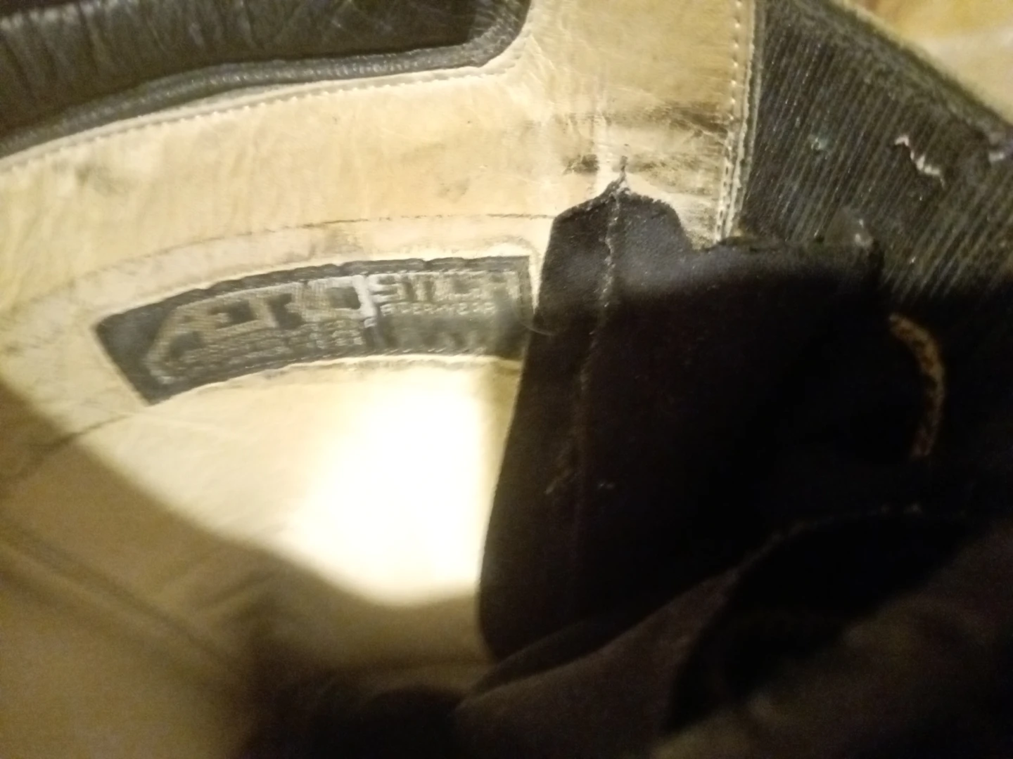 Black Leather Motorcycle Boots with Yellow Laces - photo 3