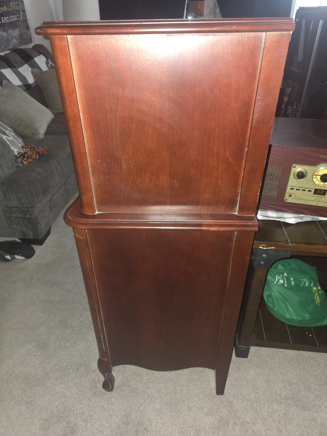 Vintage French Provincial Tall Dresser Cherry Wood - photo 5