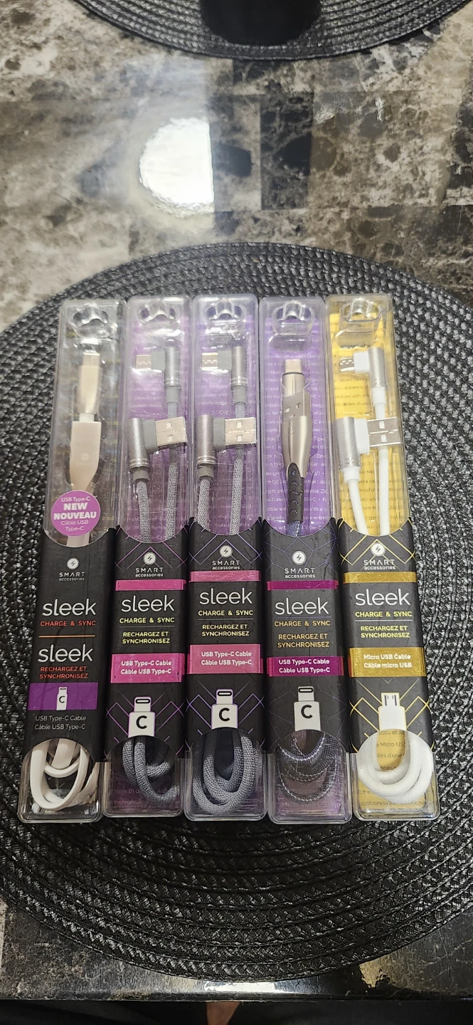Smart Accessories SLEEK USB C & Micro USB Cables