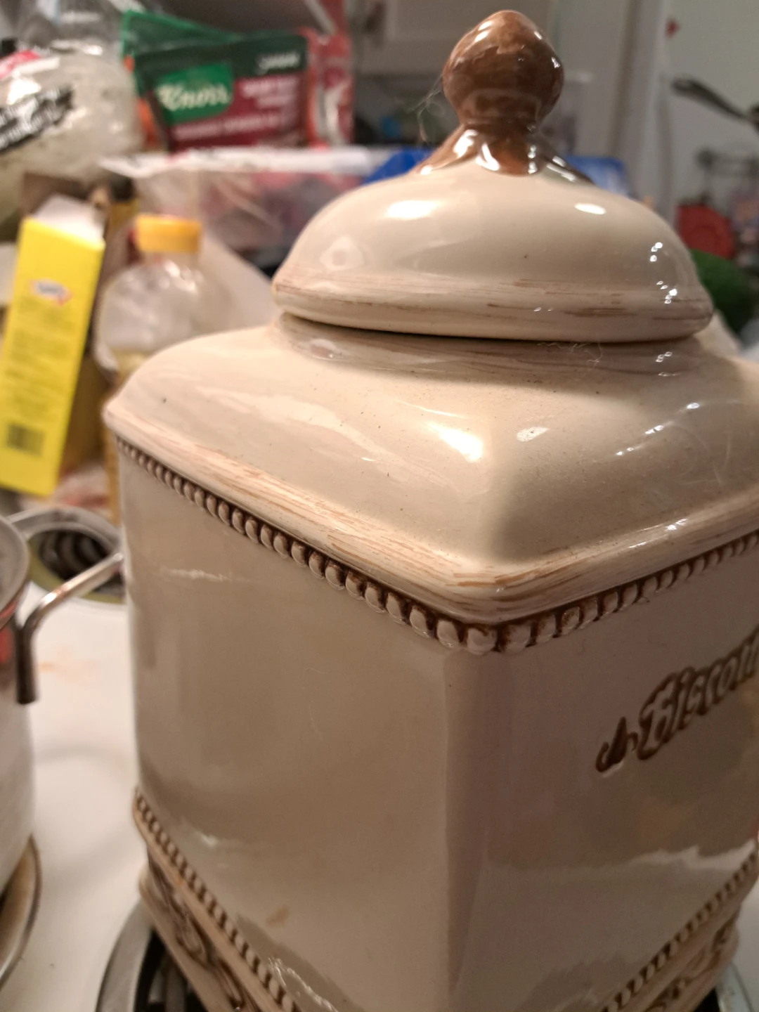 Biscotti Jar Ceramic Kitchen Canister - photo 2