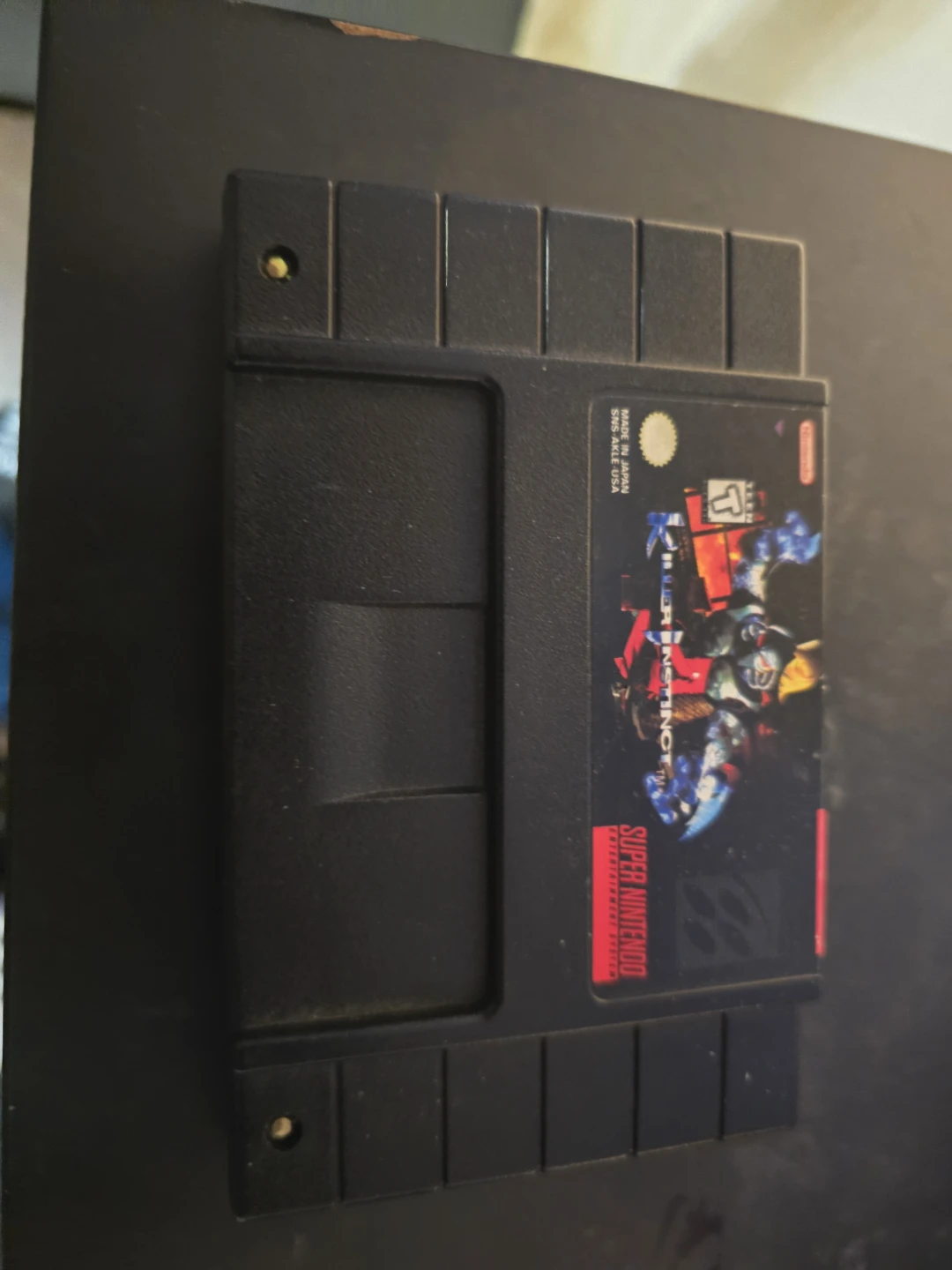 Killer Instinct Super Nintendo Game Cartridge