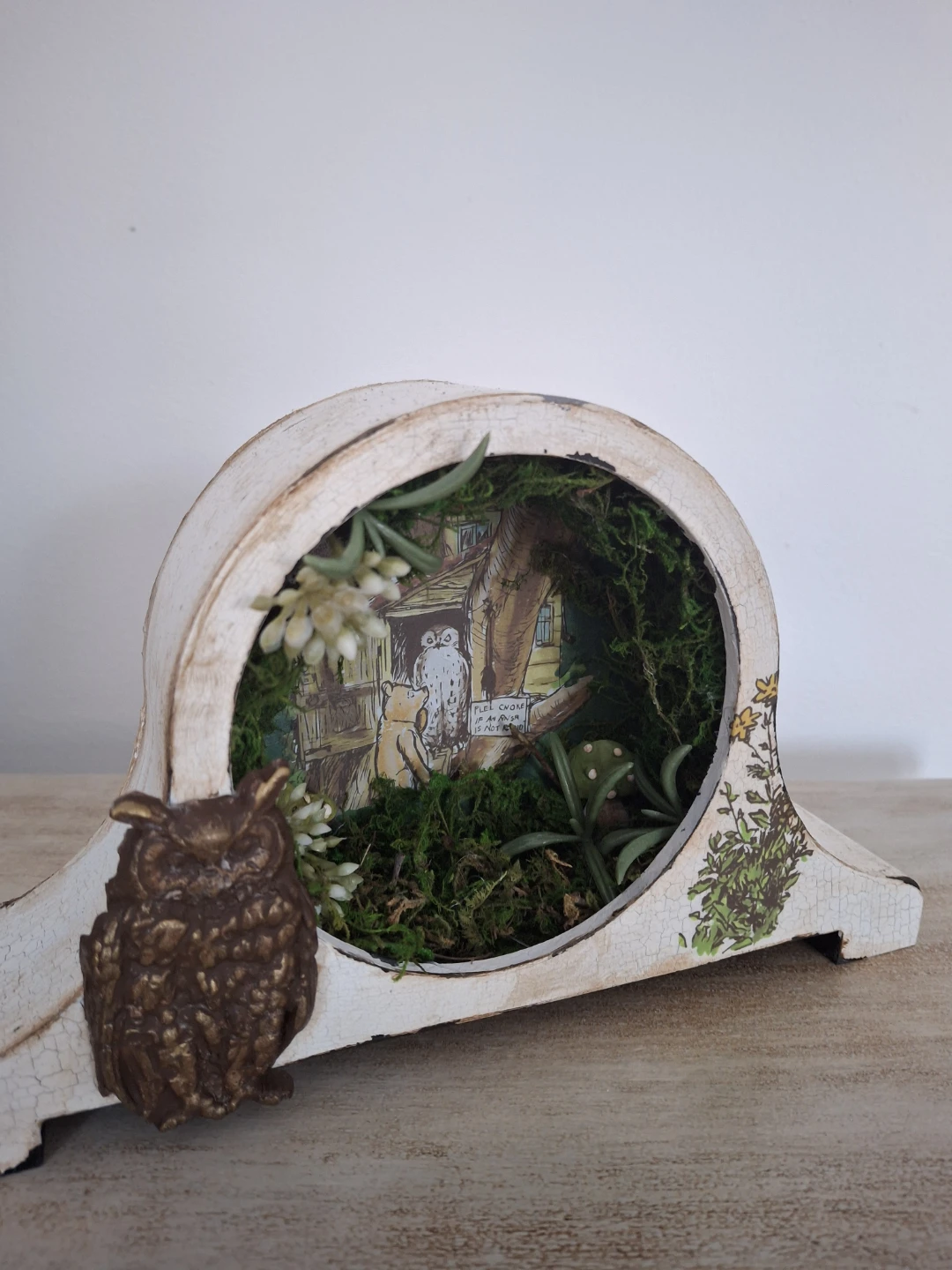 Winnie the Pooh & Owl Diorama Shelf Decor - photo 4