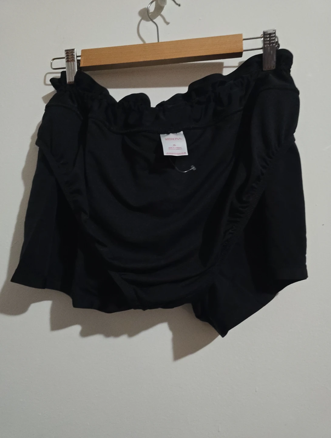 Merona Women's Black Ruffle Waist Shorts XL - photo 4