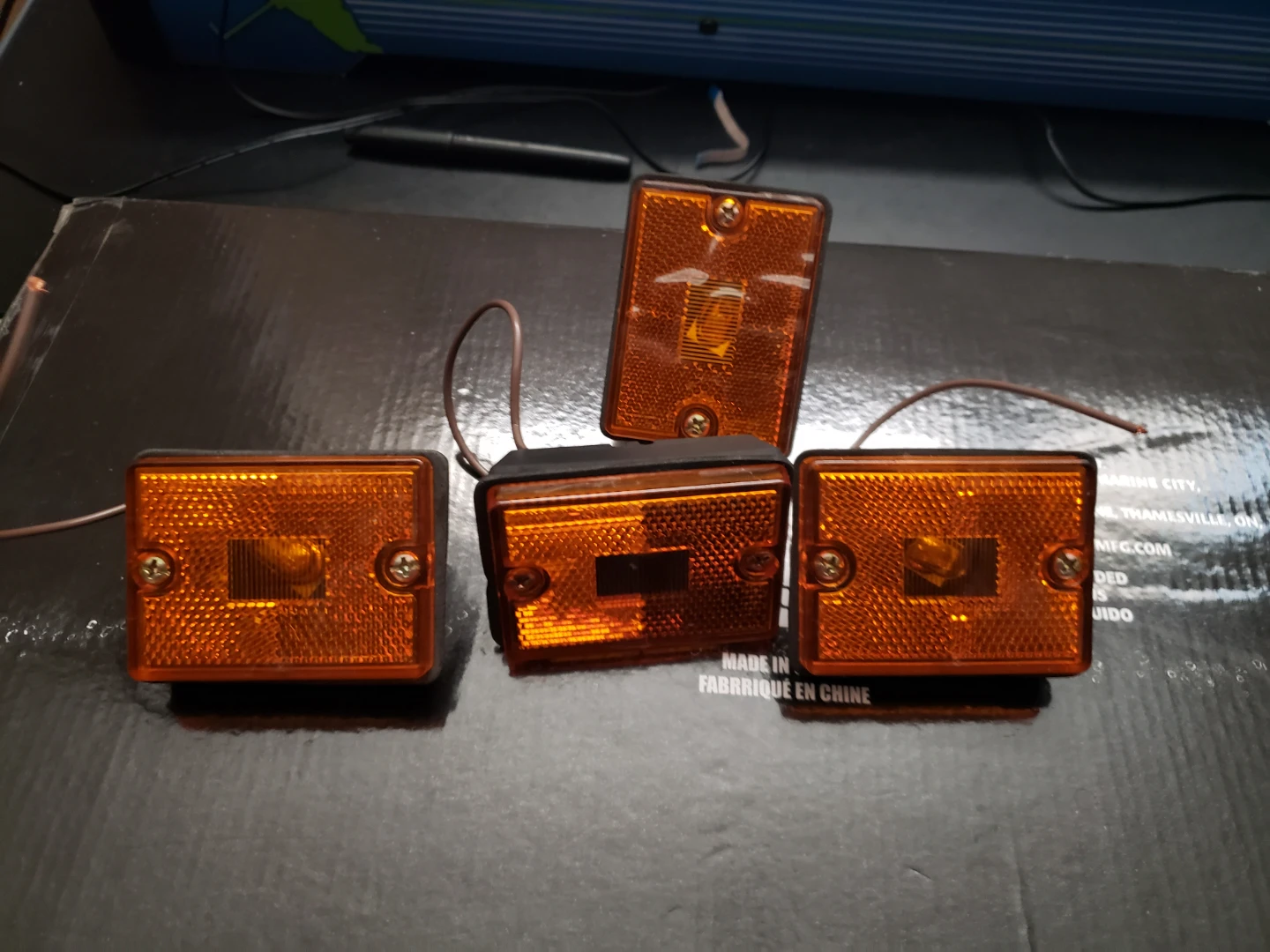 Set of 4 Amber Side Marker Lights