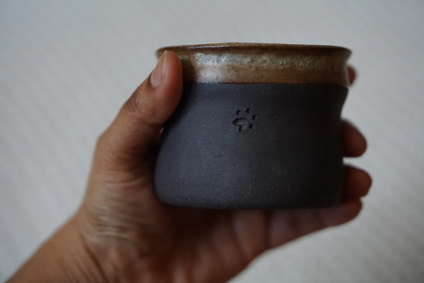 Handmade Ceramic Espresso Cup with Unique Handle - photo 5