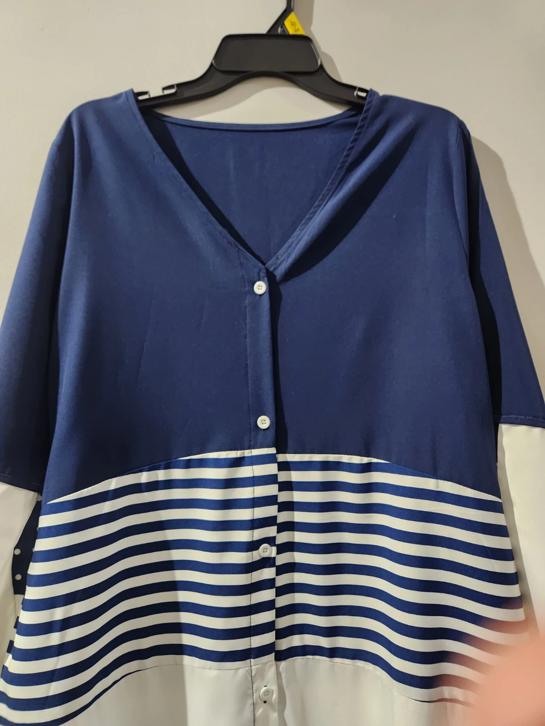 Navy and White Striped Panel Tunic - photo 4