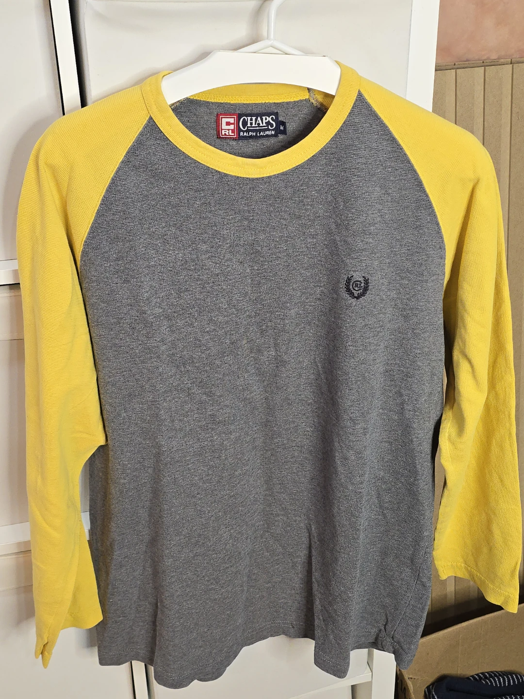 Vintage Chaps Ralph Lauren  Raglan Long Sleeve Shirt - Size M