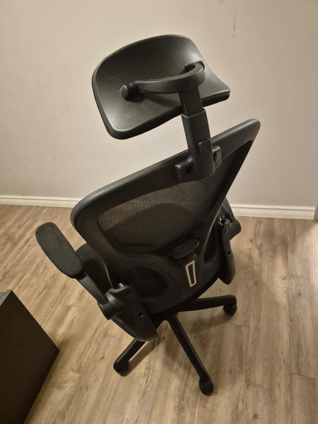 Black Ergonomic Office Chair with Headrest