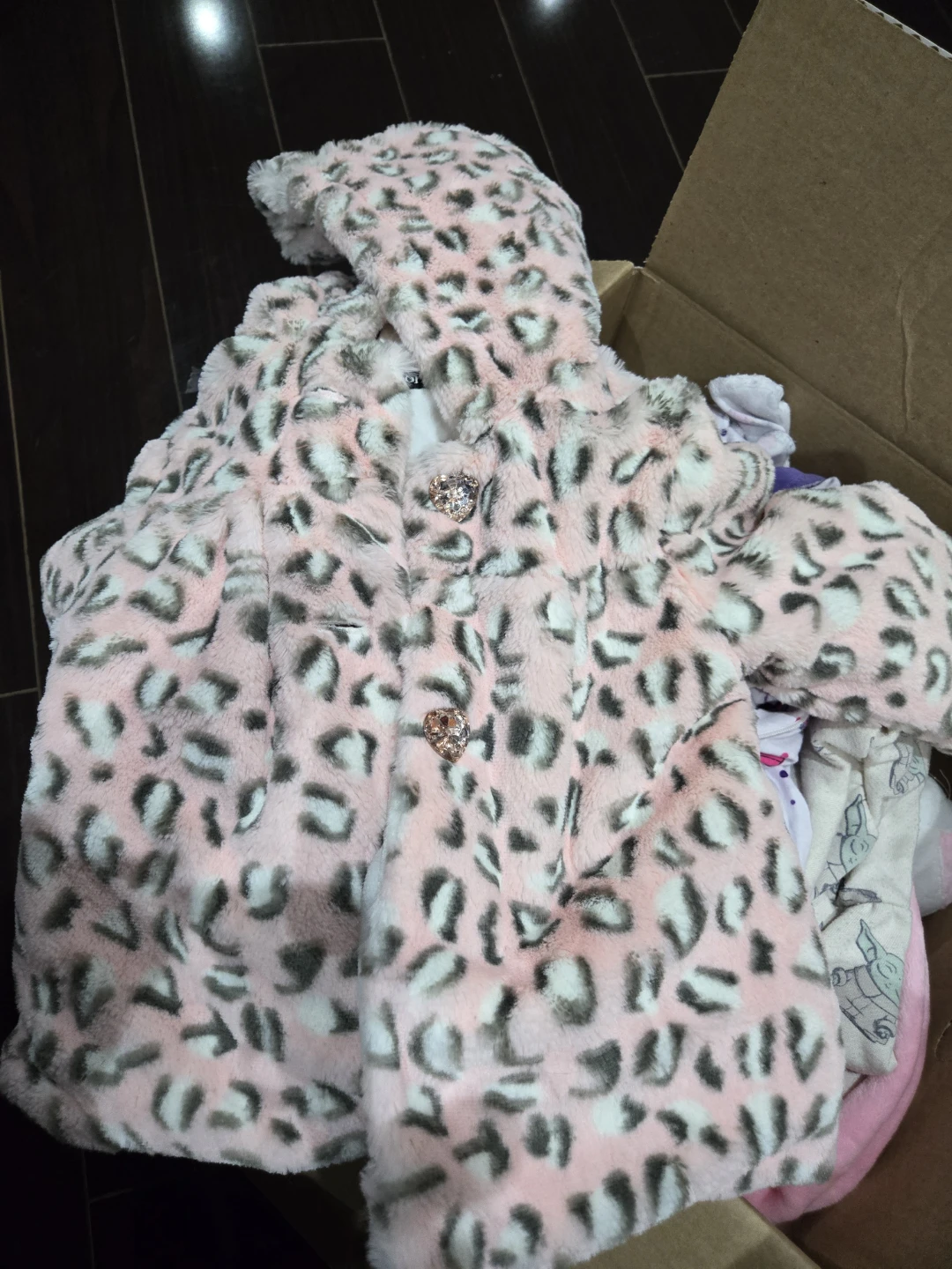 Bunch of baby clothes including fur hooded jacket - photo 3