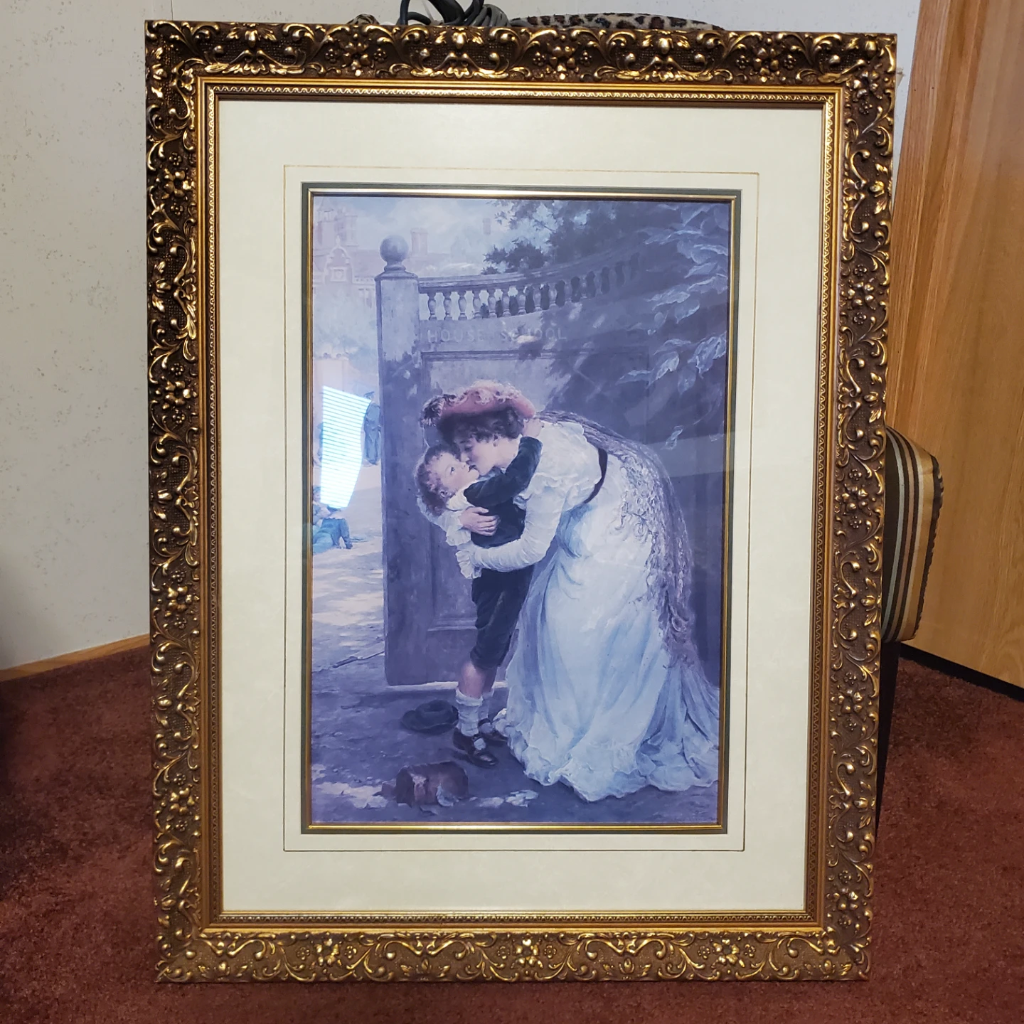 Framed Art Print - Ornate Gold Frame