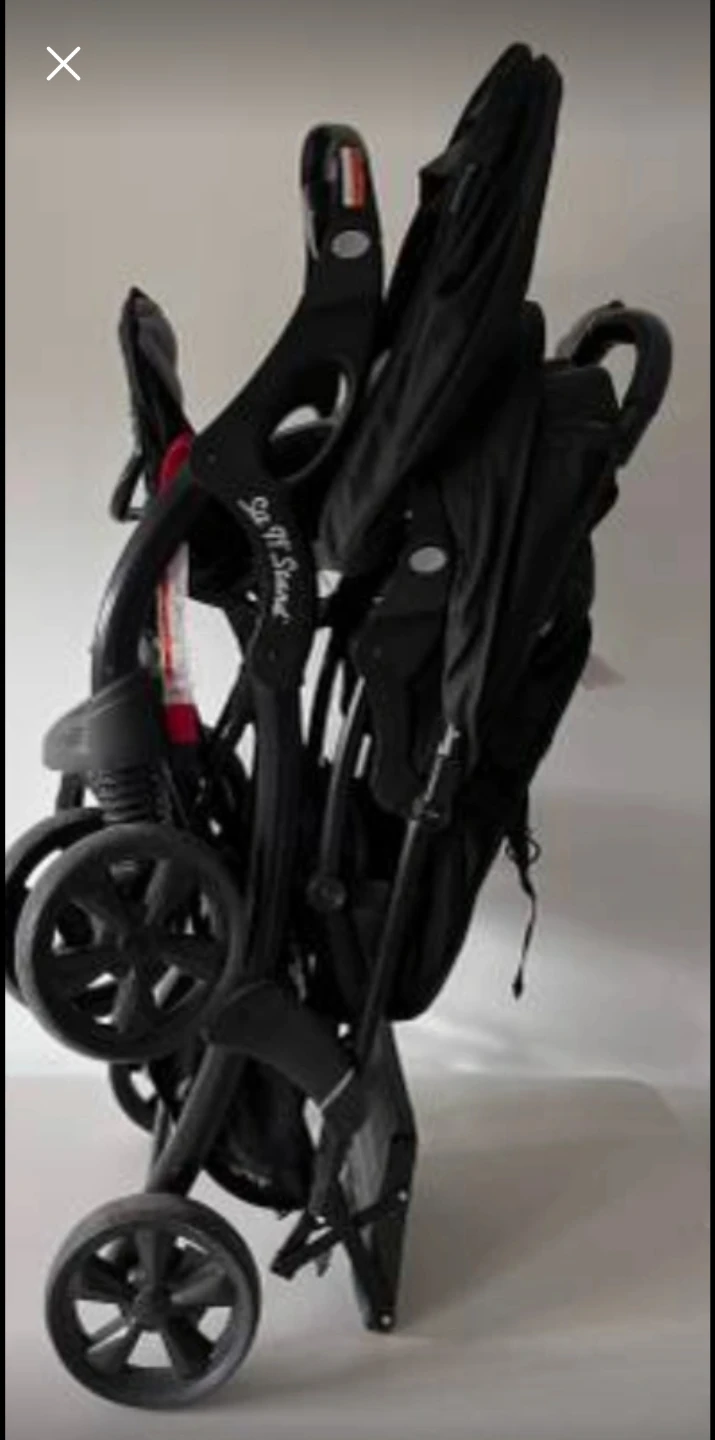 Baby Trend Sit N' Stand Double Stroller - Onyx - photo 2