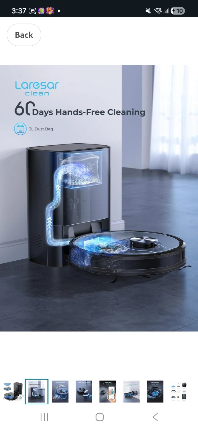 Laresar Clean L6 Nex Robot Vacuum and Mop - photo 4