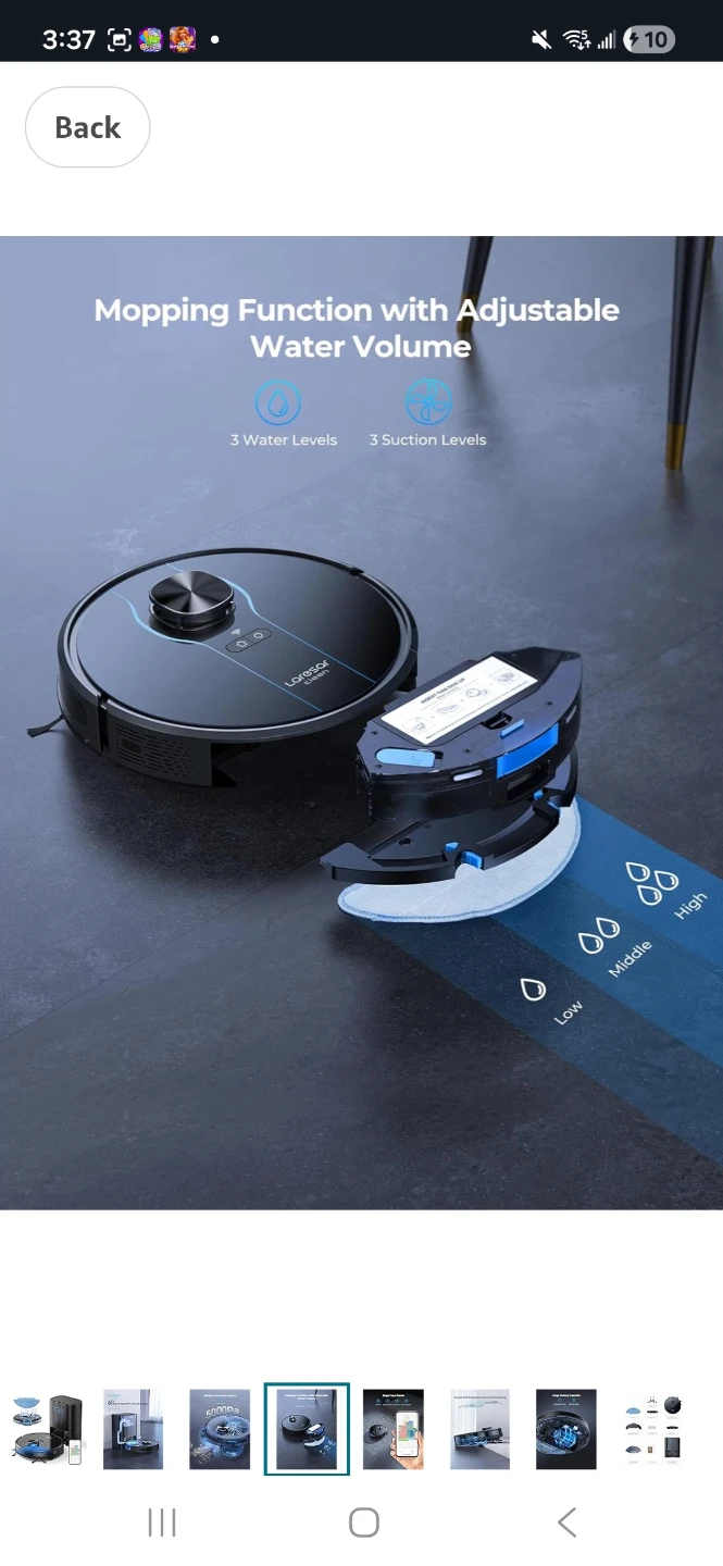 Laresar Clean L6 Nex Robot Vacuum and Mop - photo 5