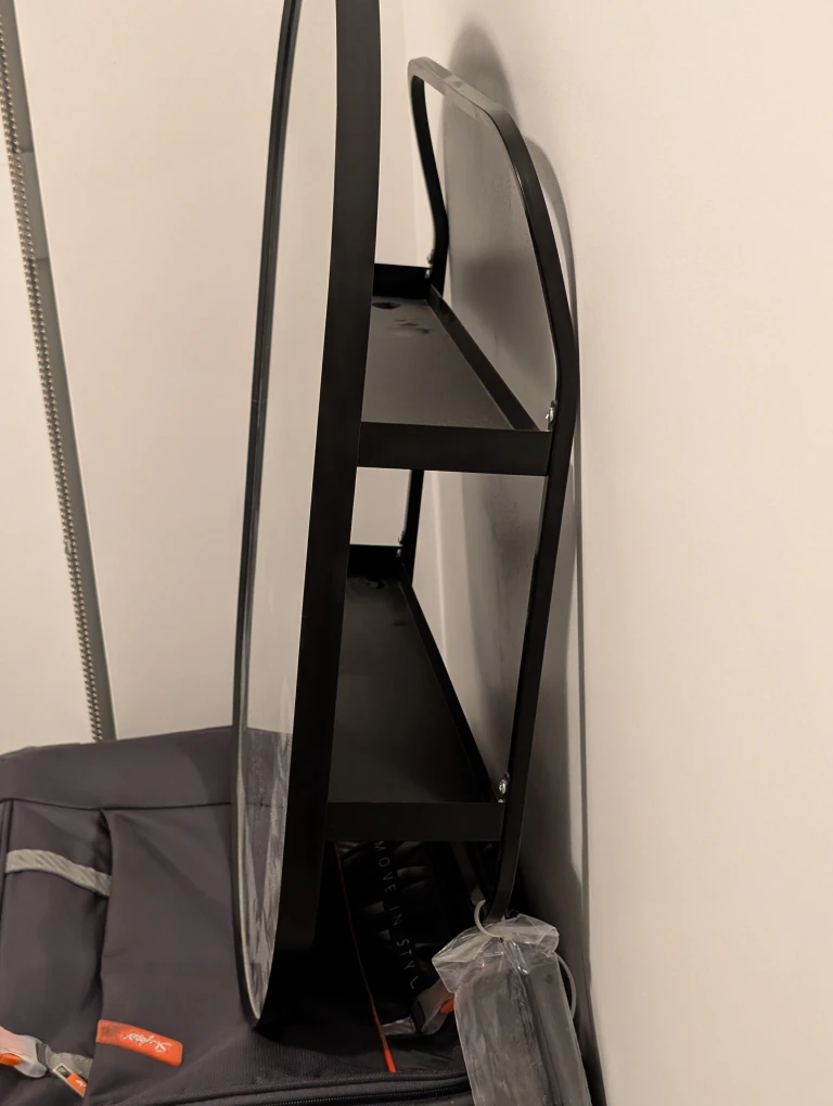IKEA LINDBYN - Oval Mirror with Shelves