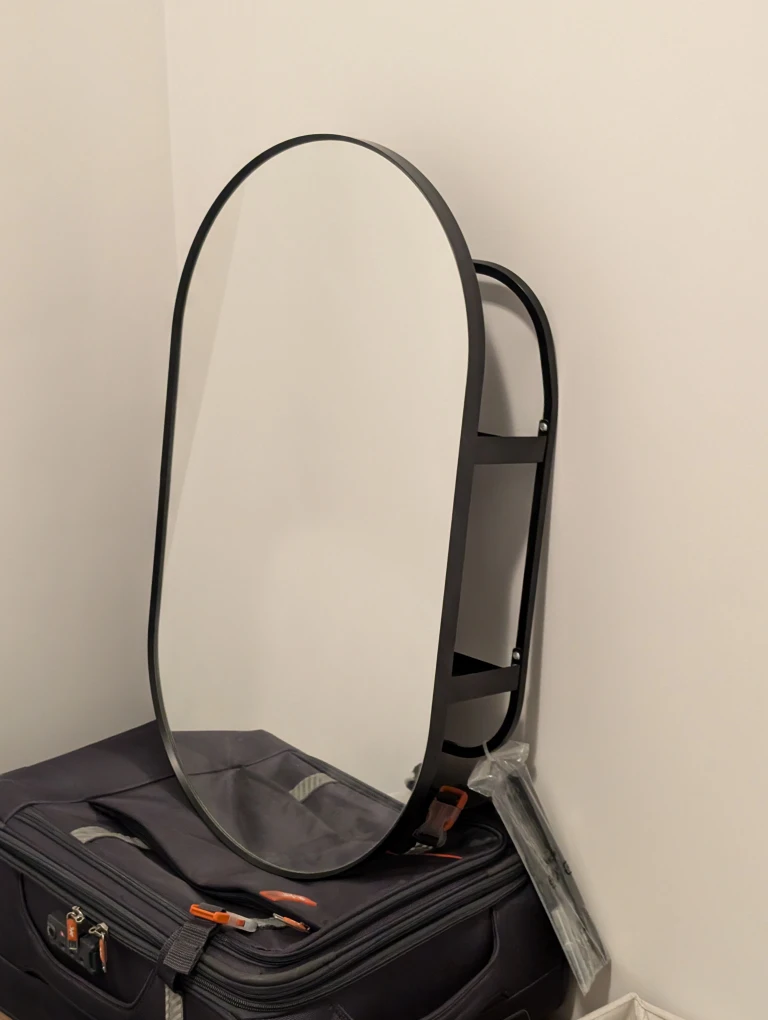 IKEA LINDBYN - Oval Mirror with Shelves - photo 2